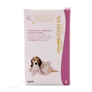 REVOLUTION® 6% Pipeta Antipulgas Zoetis Para Perros y Gatos de 0 a 2.5kg