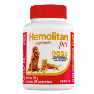 HEMOLITAN® Pet Suplemento Vitamínico Mineral para Perros y Gatos 30 Tabletas