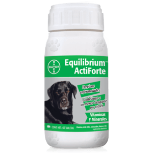 BAYER EQUILIBRIUM® ActiForte Vitaminas y Minerales para Perros 60 Tabletas