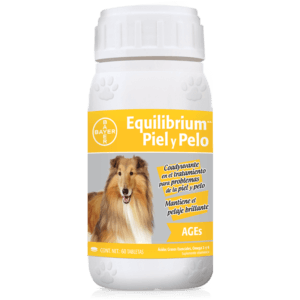BAYER EQUILIBRIUM® Ages Piel y Pelo para Perros 60 Tabletas