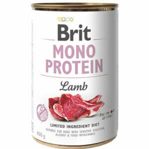 BRIT Mono Protein Lamb Pate Cordero Para Perro Lata x 400g
