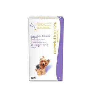 (PROMO 3+1 GRATIS) REVOLUTION® 12% Pipeta Antipulgas Zoetis Para Perros de 2.6 a 5kg