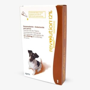(PROMO 3+1 GRATIS) REVOLUTION® 12% Pipeta Antipulgas Zoetis Para Perros de 5.1 a 10kg