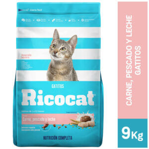 RICOCAT Carne, Pescado y Leche para Gatito Cachorro x 9kg
