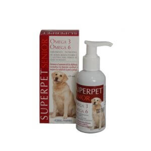 SUPERPET® Omega 3 Omega 6 Suplemento Nutricional Perro Senior Edad Avanzada  125ml