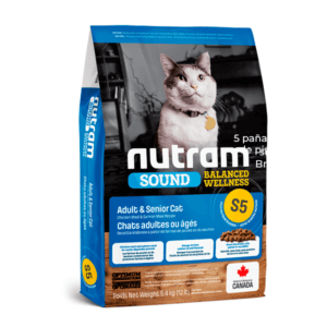 NUTRAM® S5 Adult Sound Balanced Wellness Alimento Super Premium Para Gato Adulto
