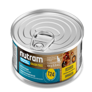 NUTRAM TOTAL GRAIN FREE T24 Adult Trout & Salmon Alimento para Gato para piel y pelo Lata x 156g