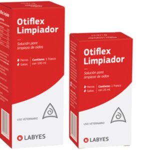 Otiflex Limpiador Solucion para limpieza de oidos para perros y gatos LABYES x 100ml